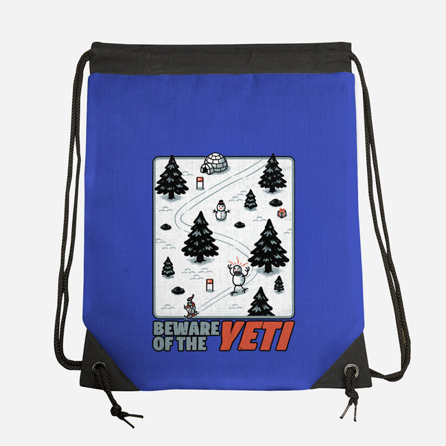 Winter Game Yeti-None-Drawstring-Bag-Studio Mootant