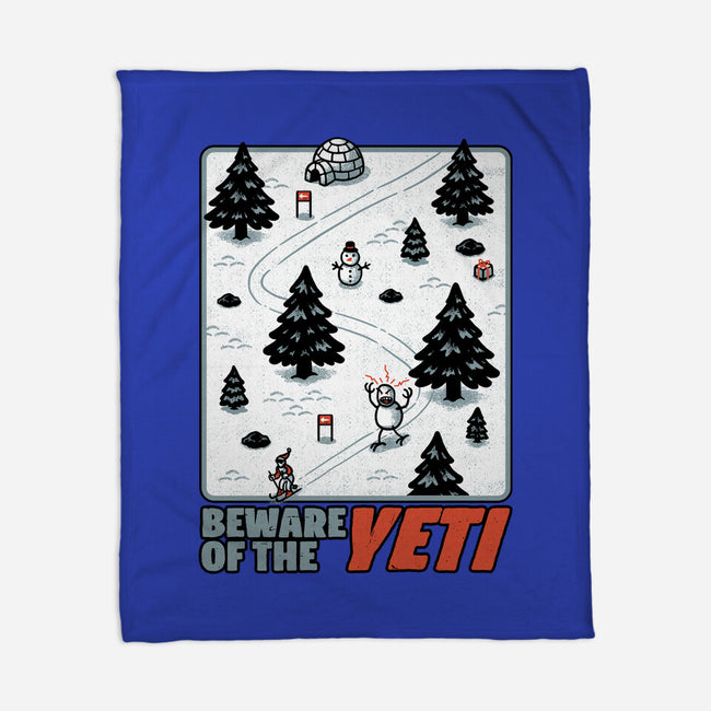Winter Game Yeti-None-Fleece-Blanket-Studio Mootant