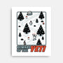 Winter Game Yeti-None-Stretched-Canvas-Studio Mootant