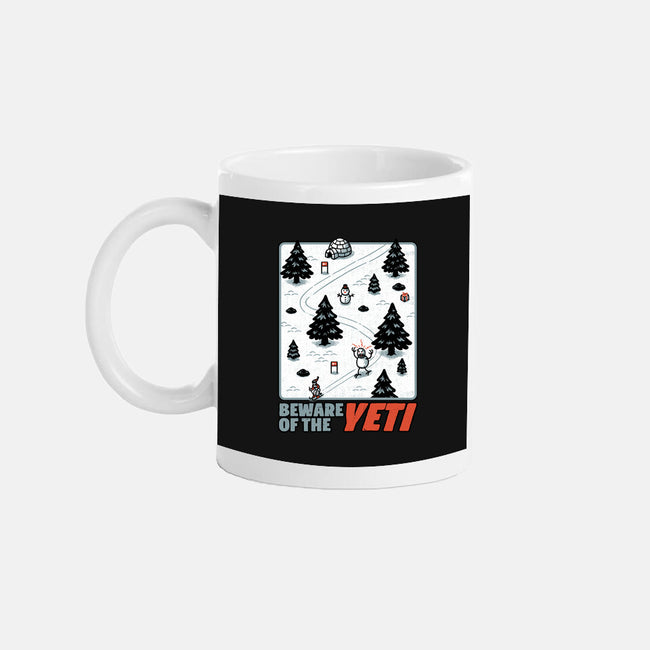 Winter Game Yeti-None-Mug-Drinkware-Studio Mootant