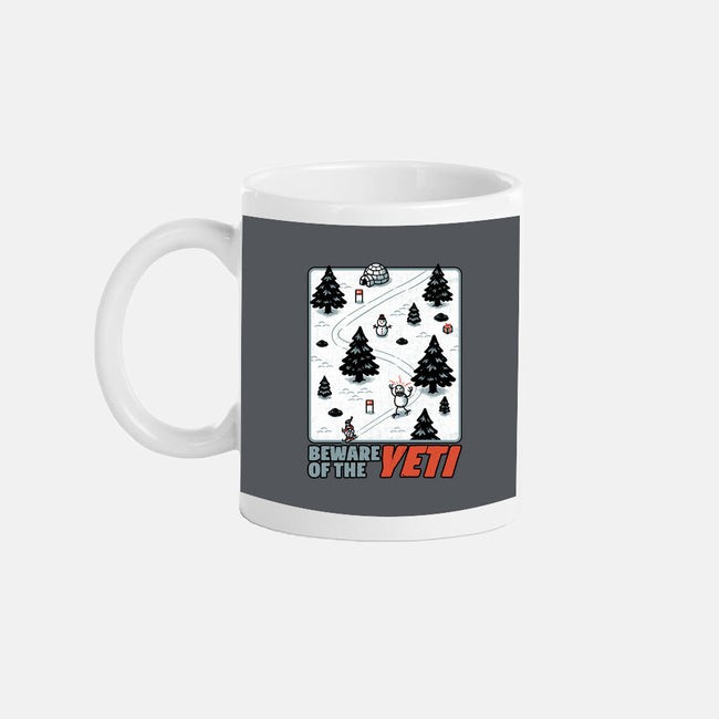 Winter Game Yeti-None-Mug-Drinkware-Studio Mootant