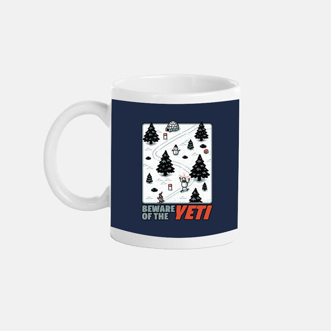 Winter Game Yeti-None-Mug-Drinkware-Studio Mootant