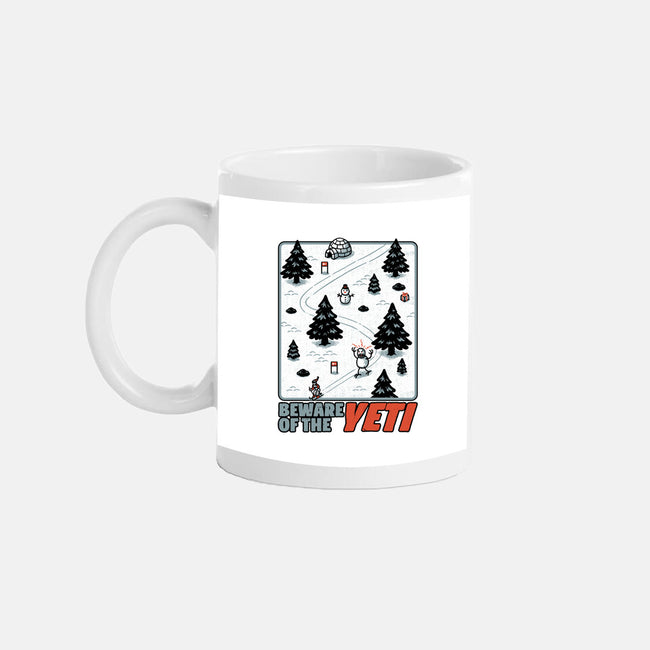Winter Game Yeti-None-Mug-Drinkware-Studio Mootant
