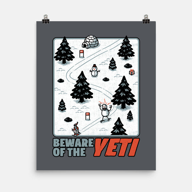 Winter Game Yeti-None-Matte-Poster-Studio Mootant