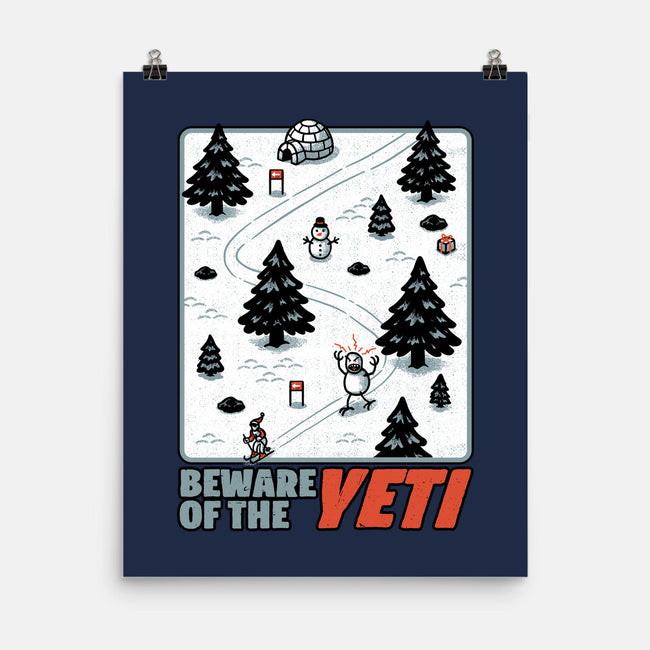 Winter Game Yeti-None-Matte-Poster-Studio Mootant