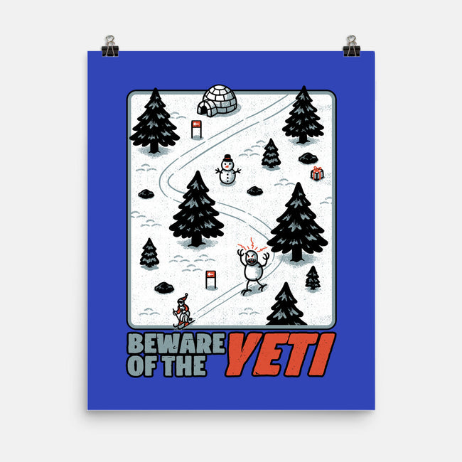 Winter Game Yeti-None-Matte-Poster-Studio Mootant