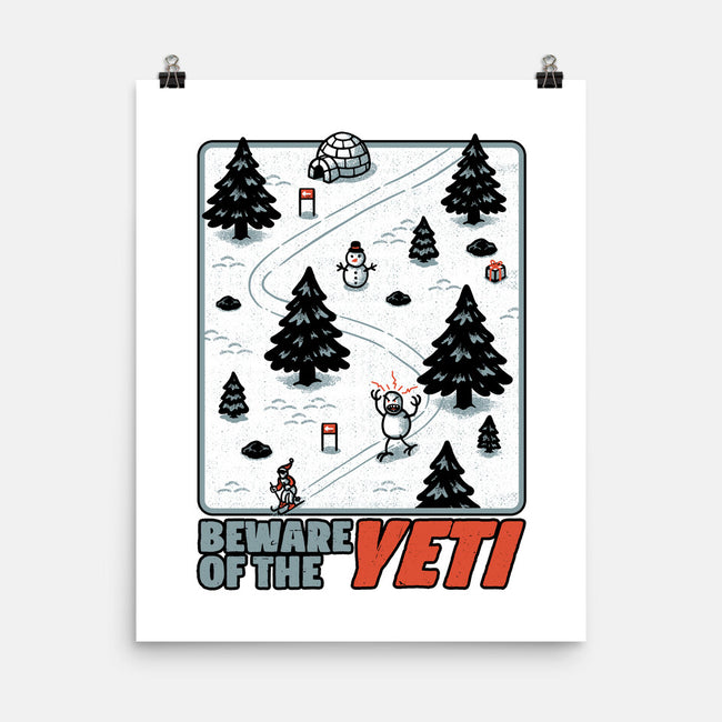 Winter Game Yeti-None-Matte-Poster-Studio Mootant
