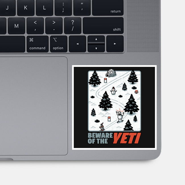 Winter Game Yeti-None-Glossy-Sticker-Studio Mootant
