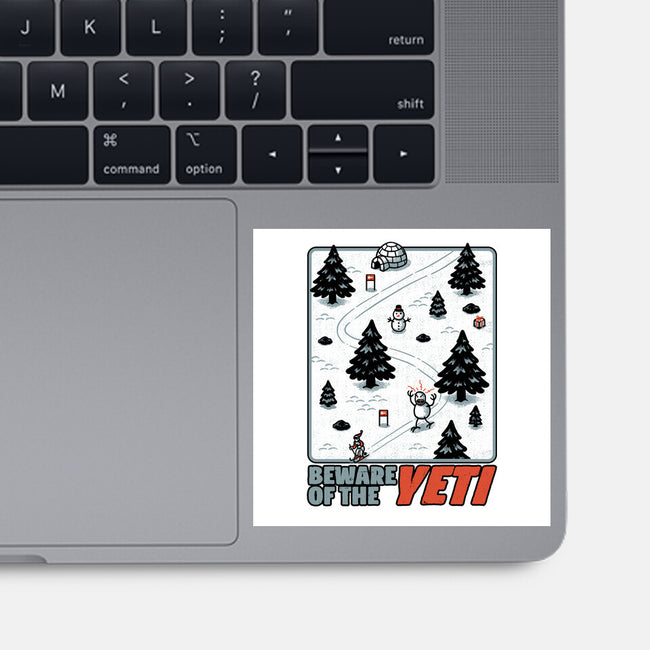 Winter Game Yeti-None-Glossy-Sticker-Studio Mootant