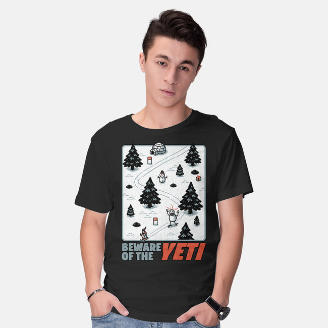 Winter Game Yeti-Mens-Basic-Tee-Studio Mootant