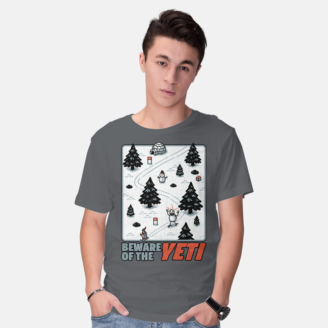 Winter Game Yeti-Mens-Basic-Tee-Studio Mootant