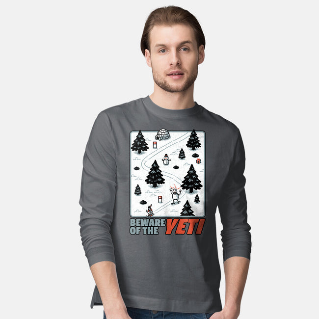 Winter Game Yeti-Mens-Long Sleeved-Tee-Studio Mootant