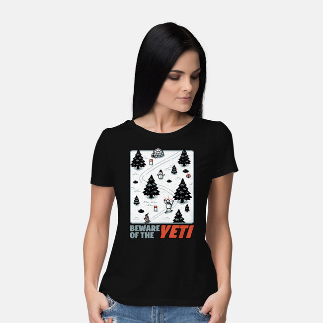 Winter Game Yeti-Womens-Basic-Tee-Studio Mootant