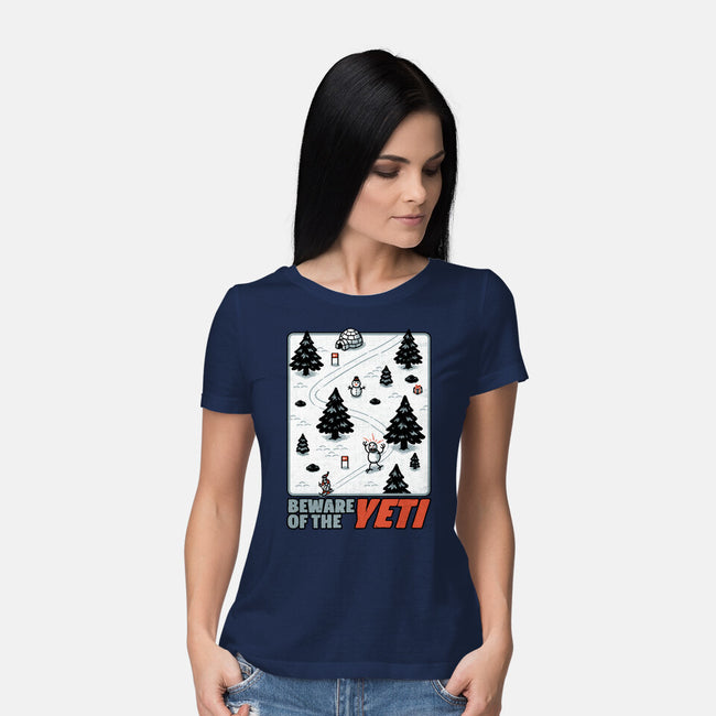 Winter Game Yeti-Womens-Basic-Tee-Studio Mootant