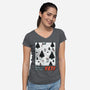 Winter Game Yeti-Womens-V-Neck-Tee-Studio Mootant