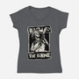 Skeleton Bard RPG-Womens-V-Neck-Tee-Studio Mootant