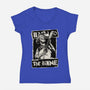 Skeleton Bard RPG-Womens-V-Neck-Tee-Studio Mootant