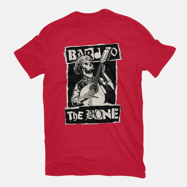 Skeleton Bard RPG-Womens-Fitted-Tee-Studio Mootant