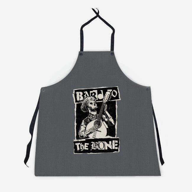 Skeleton Bard RPG-Unisex-Kitchen-Apron-Studio Mootant