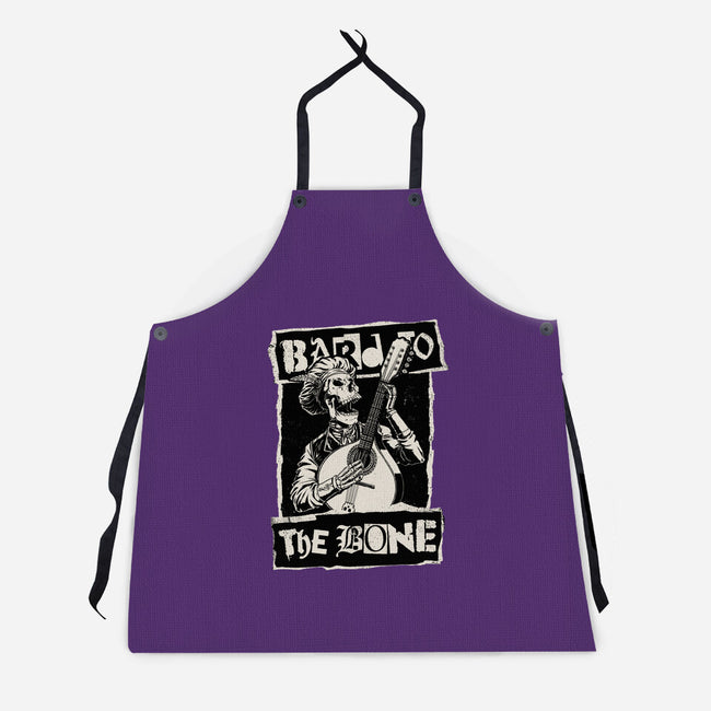 Skeleton Bard RPG-Unisex-Kitchen-Apron-Studio Mootant