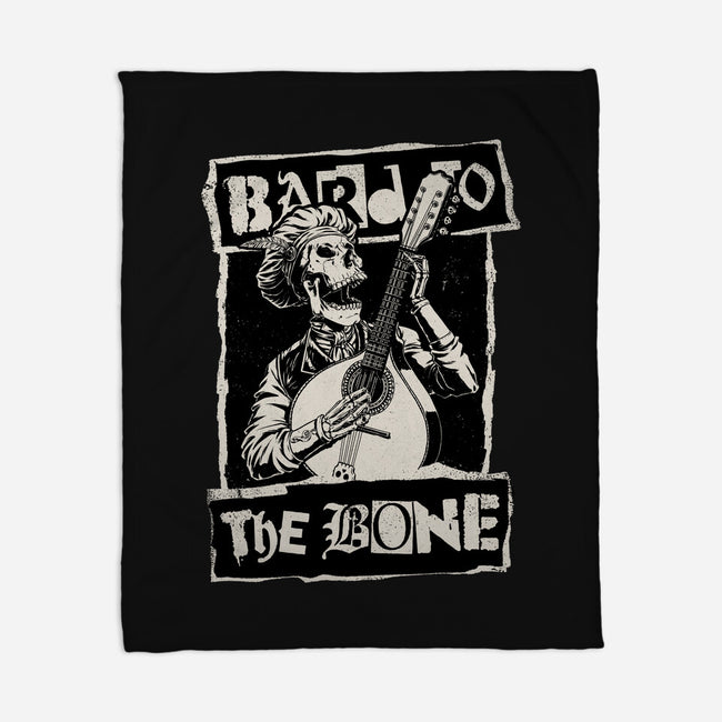 Skeleton Bard RPG-None-Fleece-Blanket-Studio Mootant