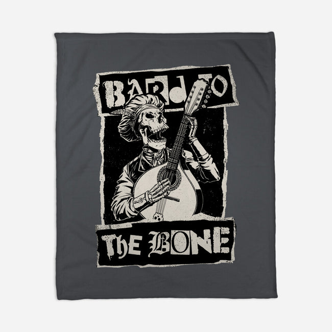 Skeleton Bard RPG-None-Fleece-Blanket-Studio Mootant