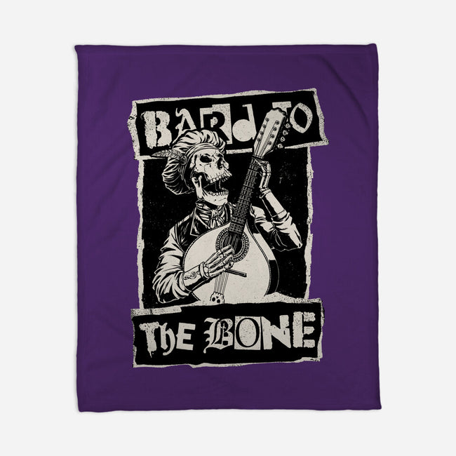 Skeleton Bard RPG-None-Fleece-Blanket-Studio Mootant