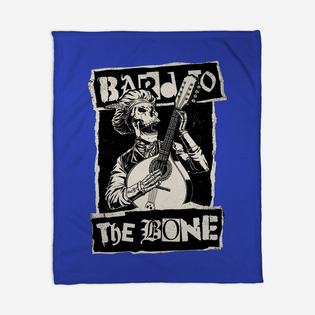 Skeleton Bard RPG-None-Fleece-Blanket-Studio Mootant