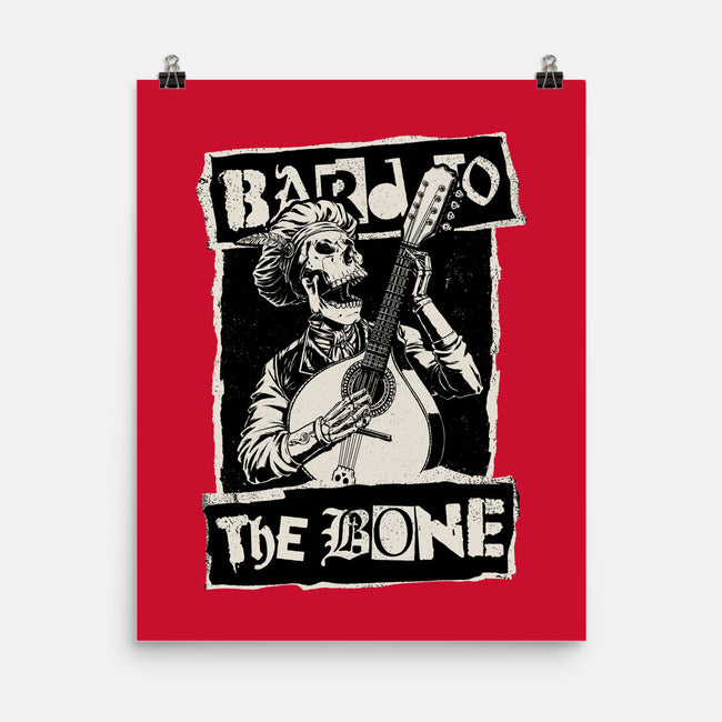 Skeleton Bard RPG-None-Matte-Poster-Studio Mootant