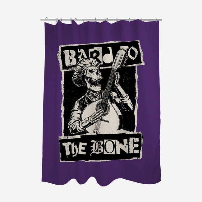 Skeleton Bard RPG-None-Polyester-Shower Curtain-Studio Mootant