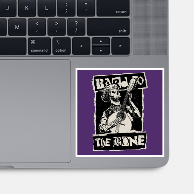 Skeleton Bard RPG-None-Glossy-Sticker-Studio Mootant