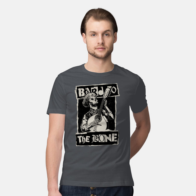 Skeleton Bard RPG-Mens-Premium-Tee-Studio Mootant
