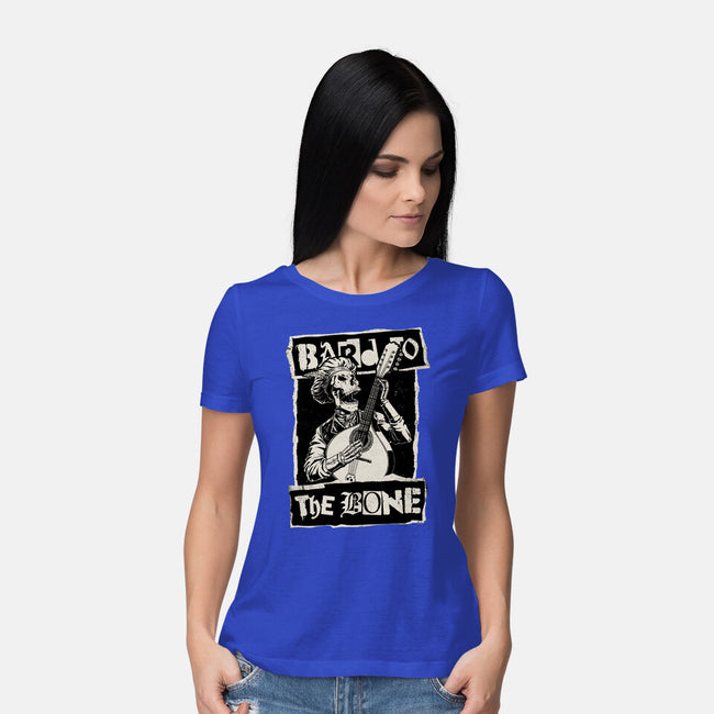 Skeleton Bard RPG-Womens-Basic-Tee-Studio Mootant