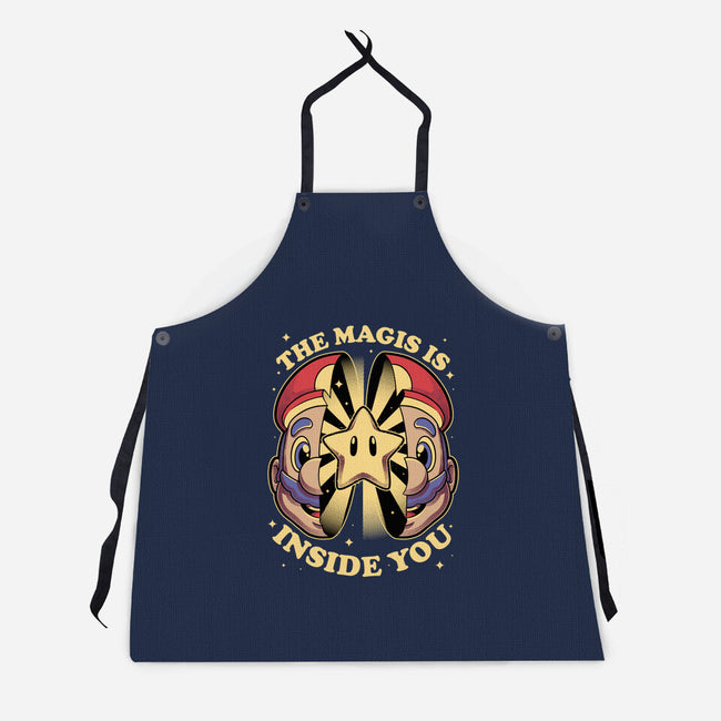 Magic Star Game-Unisex-Kitchen-Apron-Studio Mootant