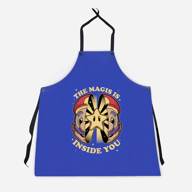 Magic Star Game-Unisex-Kitchen-Apron-Studio Mootant