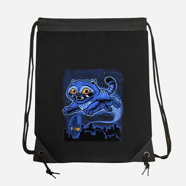 Sky Puff Tiger-None-Drawstring-Bag-Astrobot Invention
