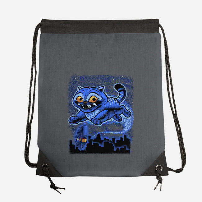 Sky Puff Tiger-None-Drawstring-Bag-Astrobot Invention