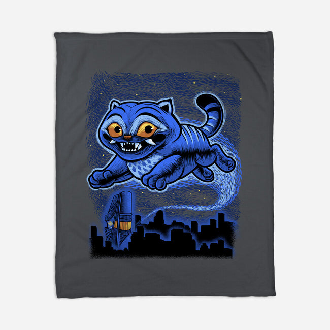 Sky Puff Tiger-None-Fleece-Blanket-Astrobot Invention