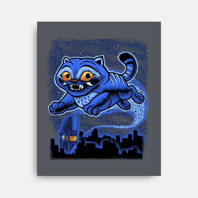 Sky Puff Tiger-None-Stretched-Canvas-Astrobot Invention