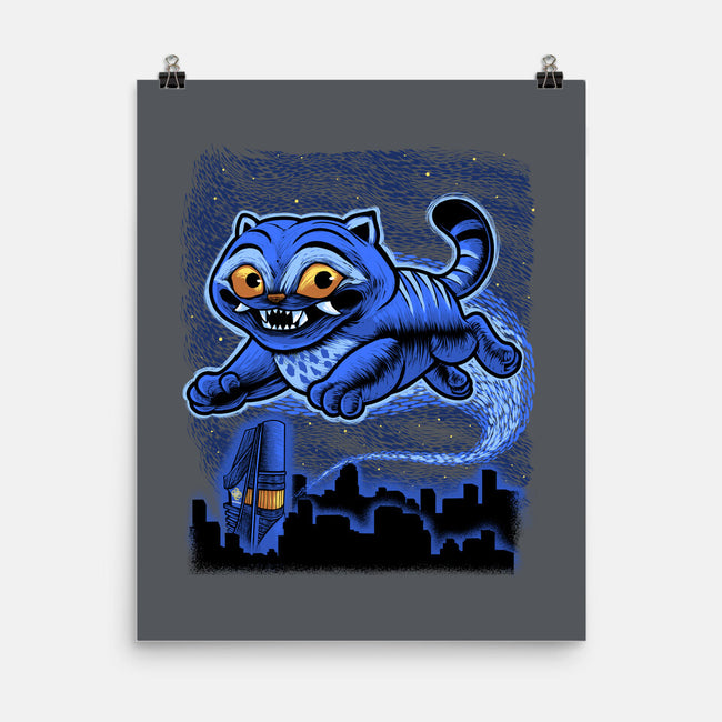 Sky Puff Tiger-None-Matte-Poster-Astrobot Invention