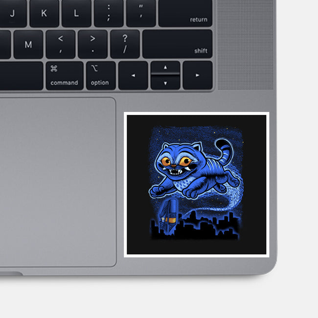 Sky Puff Tiger-None-Glossy-Sticker-Astrobot Invention