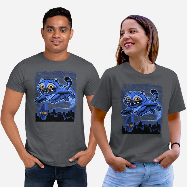 Sky Puff Tiger-Unisex-Basic-Tee-Astrobot Invention