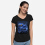 Sky Puff Tiger-Womens-V-Neck-Tee-Astrobot Invention