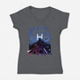 Huntrix Shadow Nebula-Womens-V-Neck-Tee-Astrobot Invention