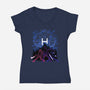 Huntrix Shadow Nebula-Womens-V-Neck-Tee-Astrobot Invention