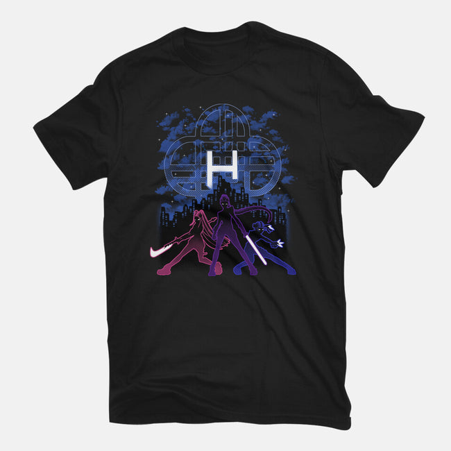 Huntrix Shadow Nebula-Womens-Fitted-Tee-Astrobot Invention