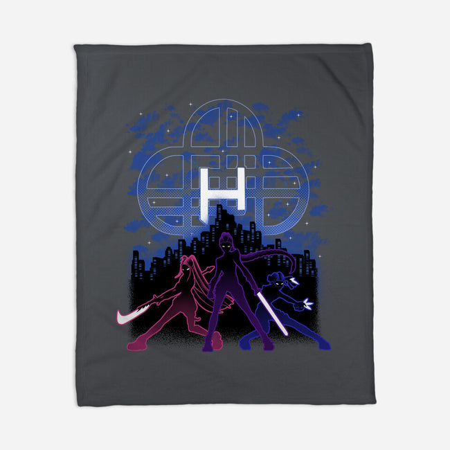 Huntrix Shadow Nebula-None-Fleece-Blanket-Astrobot Invention