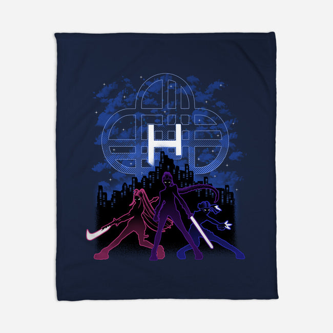 Huntrix Shadow Nebula-None-Fleece-Blanket-Astrobot Invention