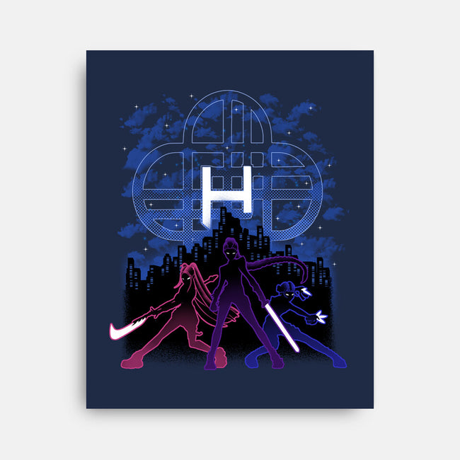 Huntrix Shadow Nebula-None-Stretched-Canvas-Astrobot Invention