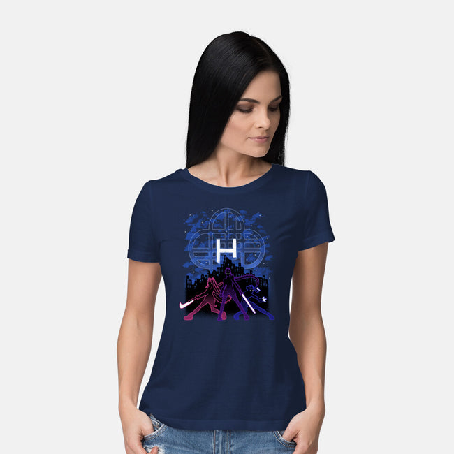 Huntrix Shadow Nebula-Womens-Basic-Tee-Astrobot Invention